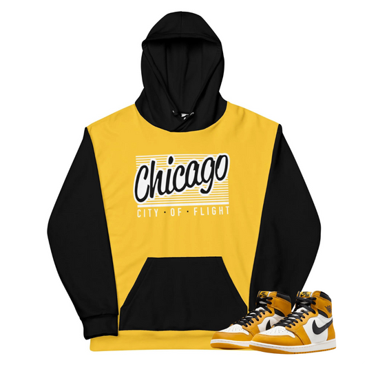 Jordan 1 & 6 Yellow Ochre Chicago Unisex Hoodie