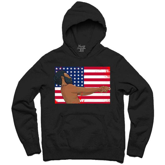 YOUNG CEO-THIS IS AMERICA BLACK HOODIE - SneakerOutfits