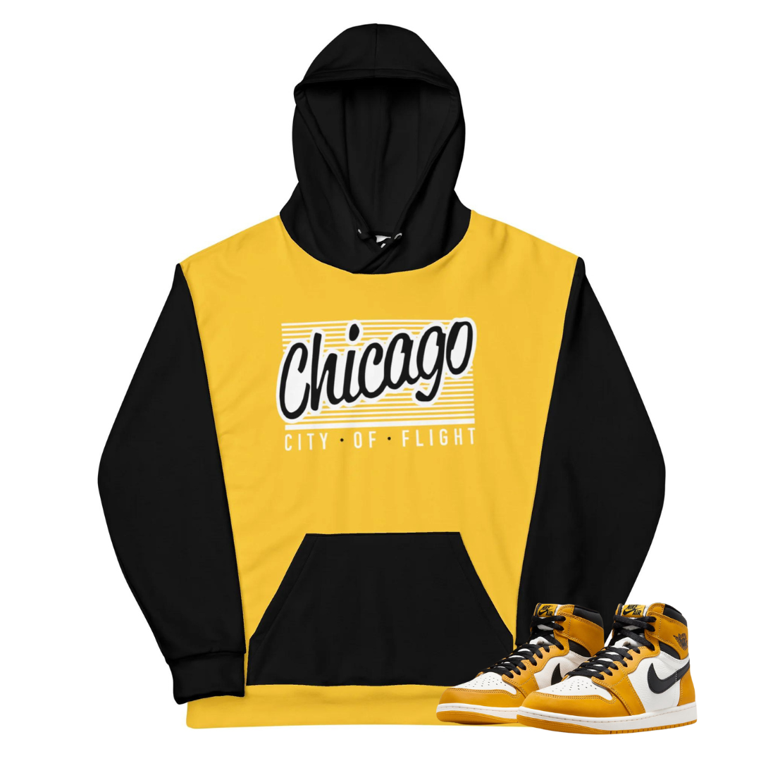 Jordan 1 & 6 Yellow Ochre Chicago Unisex Hoodie