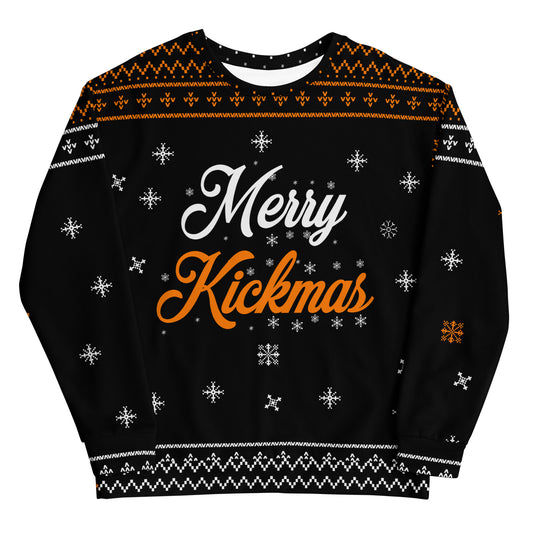 Merry Kickmas black/orange Unisex Sweatshirt