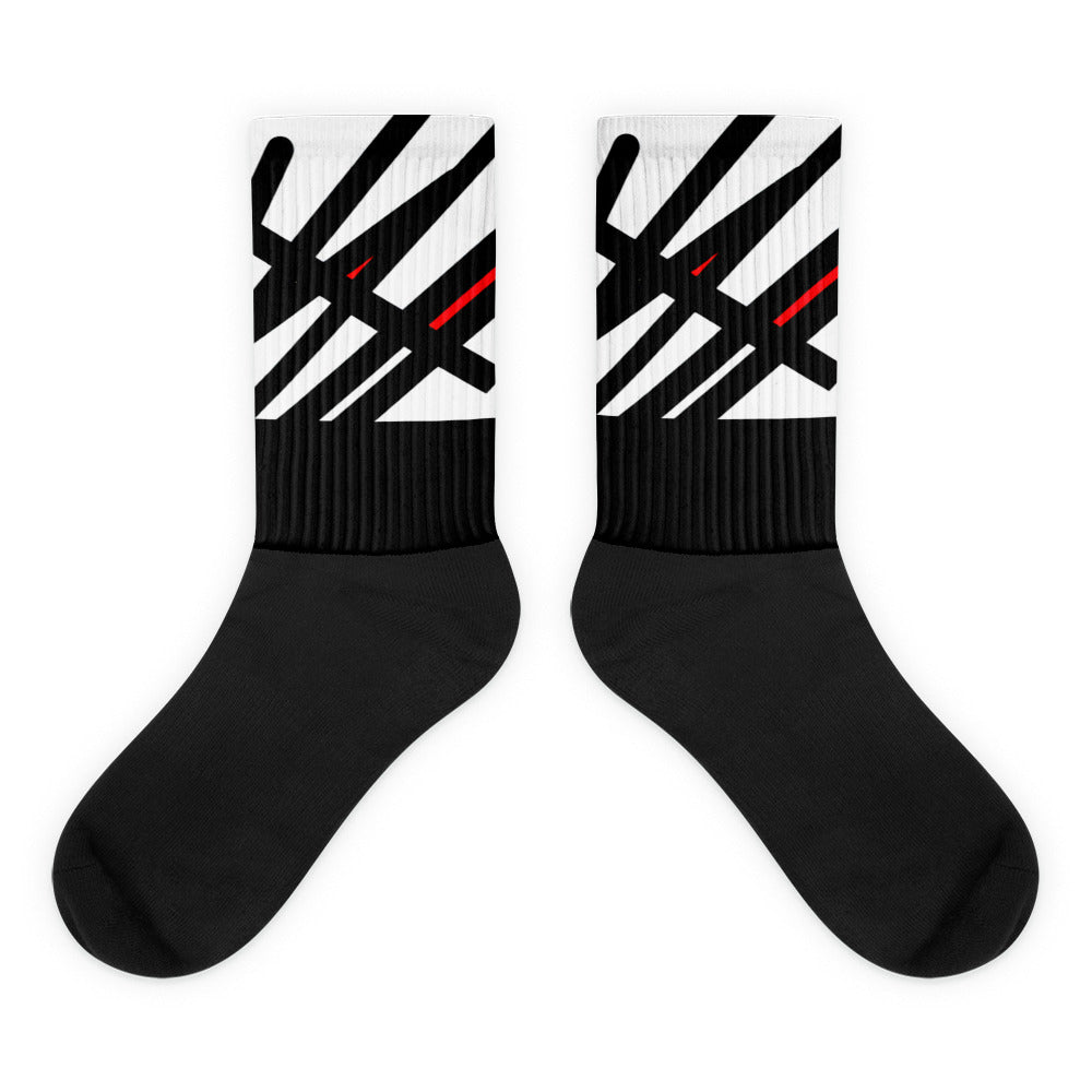 Jordan 8 Playoffs custom socks