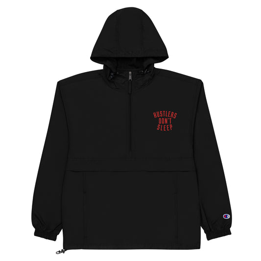 Hustlers don't sleep Embroidered Champion Packable Jacket
