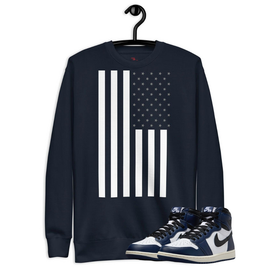 Jordan 1 OG Navy Flag Navy  Sweatshirt