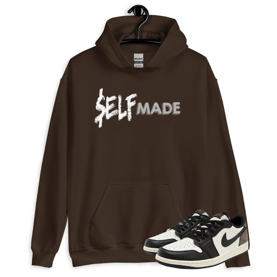 Jordan 1 Low Mocha self made brown Hoodie