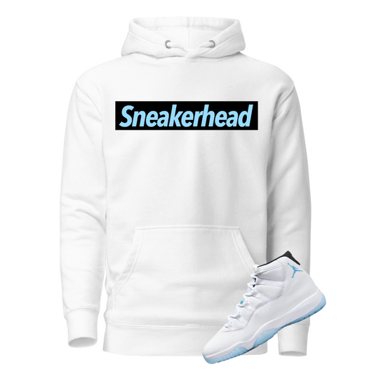 Jordan 11 Columbia sneaker head white hoodie