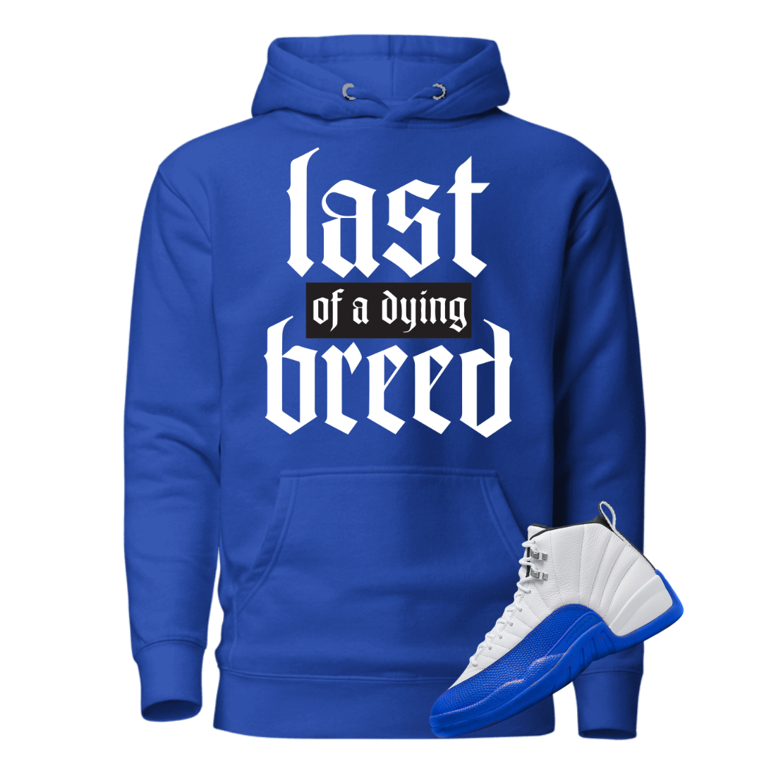 Jordan 12 BlueBerry Breed royal hoodie