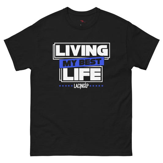 Air Foamposite One 'Royal' my best life black tee