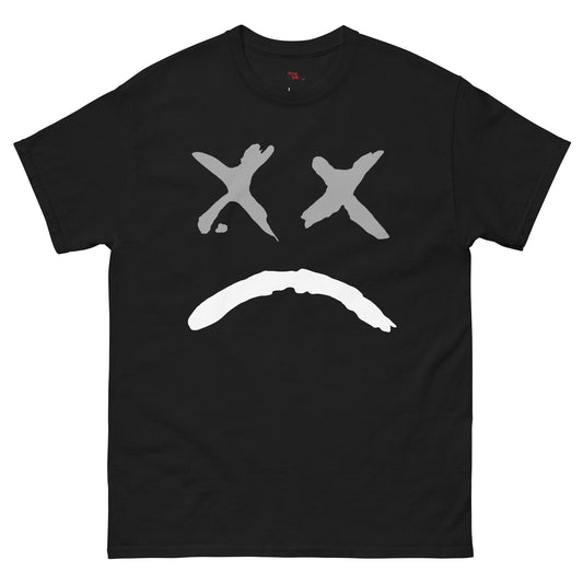 Jordan 12 Wolf Grey sad face black tee