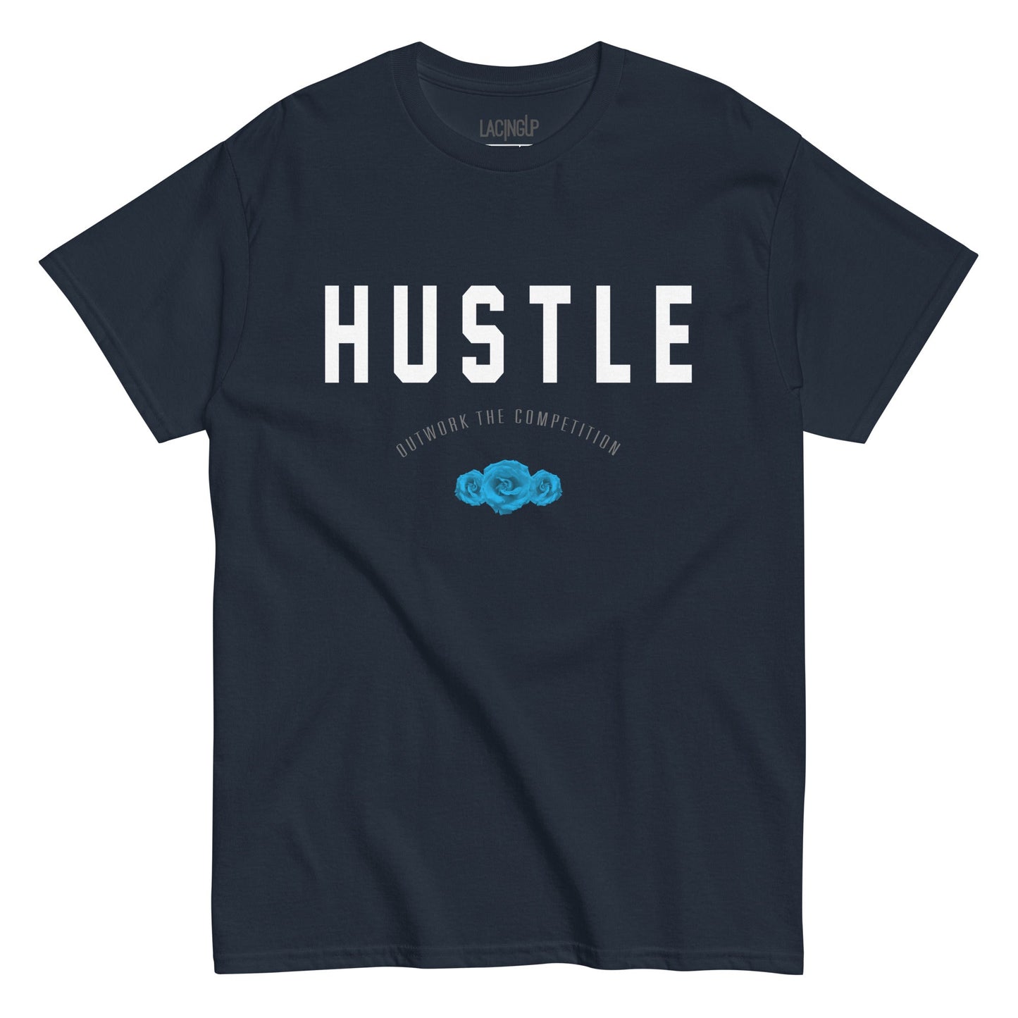 Jordan 1 OG Navy Hustle navy blue tee