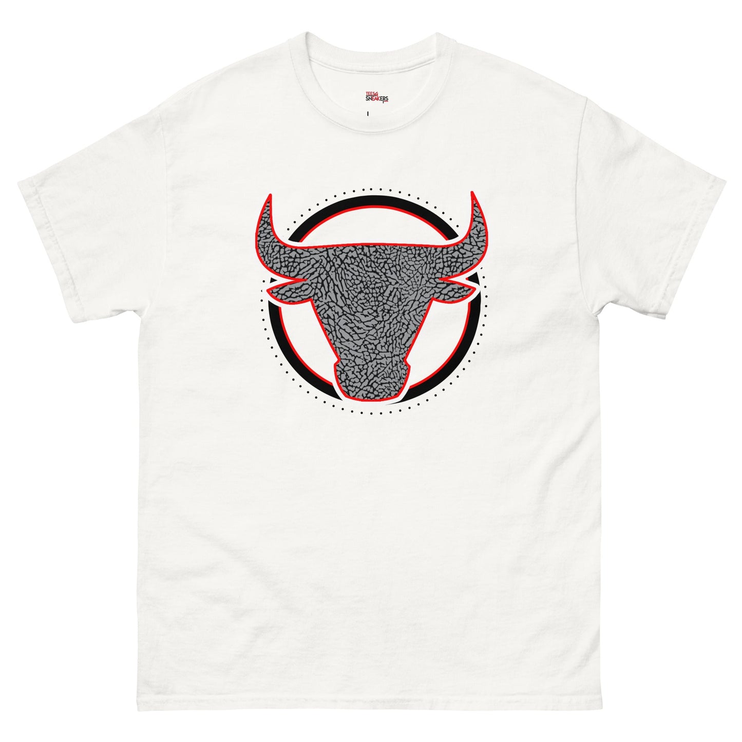 Jordan 3 Cement Grey Bulls Horns white tee