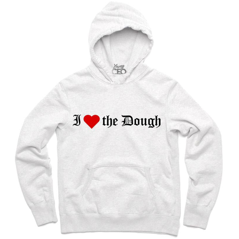 YOUNG CEO-I (HEART) THE DOUGH WHITE HOODIE - SneakerOutfits