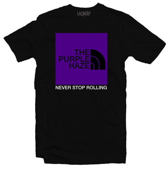 Purple haze black tee-Lacing Up
