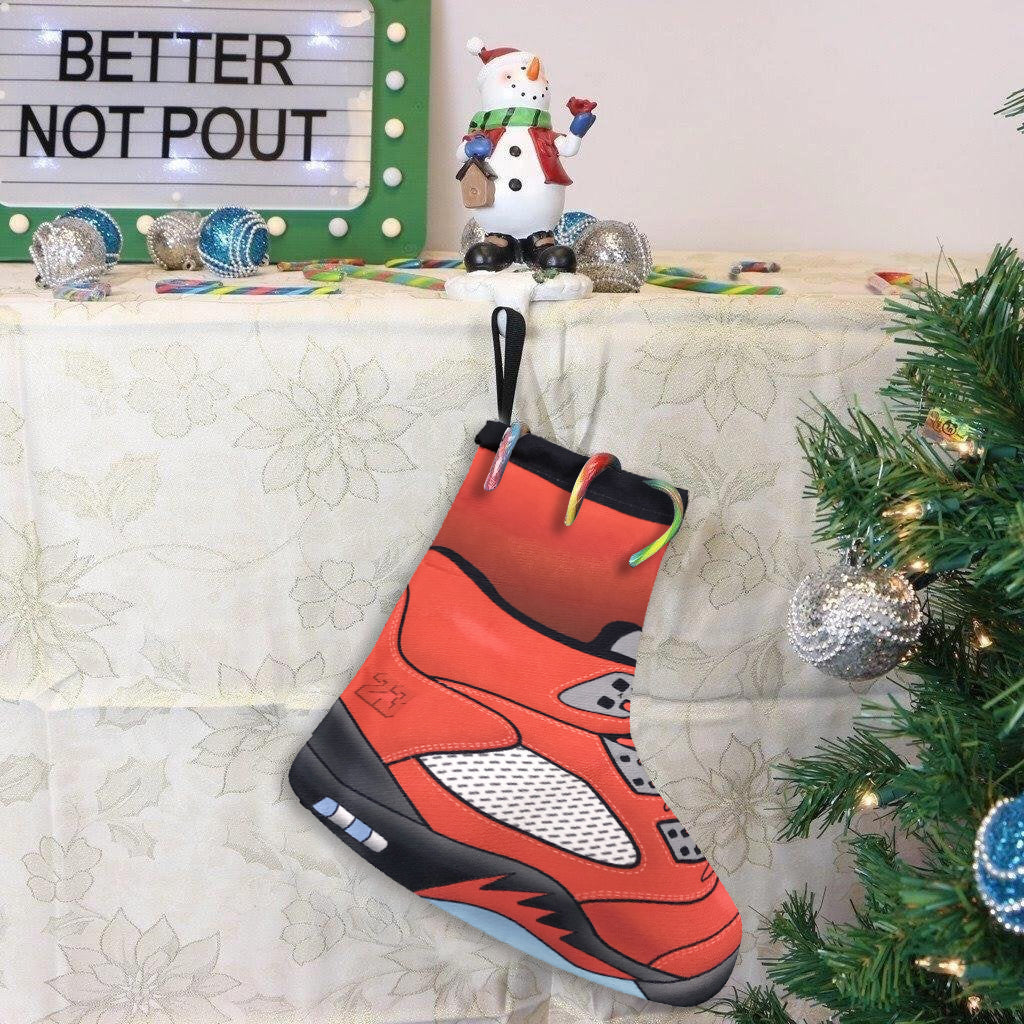 Jordan 5 Raging Bull 2021 Christmas Stockings - SneakerOutfits