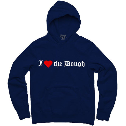YOUNG CEO-I (HEART) THE DOUGH NAVY BLUE HOODIE - SneakerOutfits