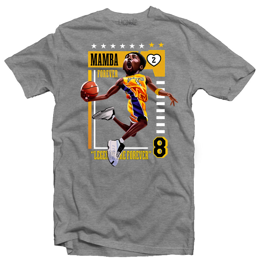 Mamba Forever Grey Tee - SneakerOutfits