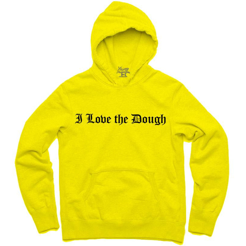 YOUNG CEO-I LOVE THE DOUGH YELLOW HOODIE - SneakerOutfits