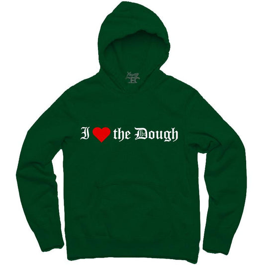 YOUNG CEO-I (HEART) THE DOUGH FOREST GREEN HOODIE - SneakerOutfits