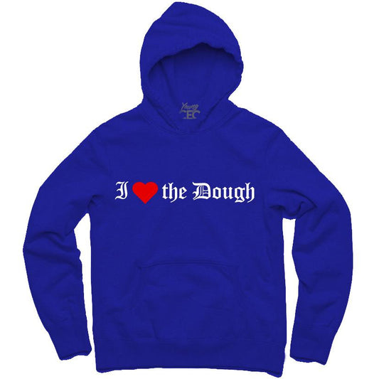 YOUNG CEO-I (HEART) THE DOUGH ROYAL BLUE HOODIE - SneakerOutfits
