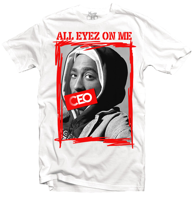 All eyez on me white tee-Young Ceo