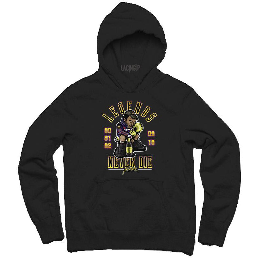 Legends are forever black hoodie-Lacing Up - SneakerOutfits