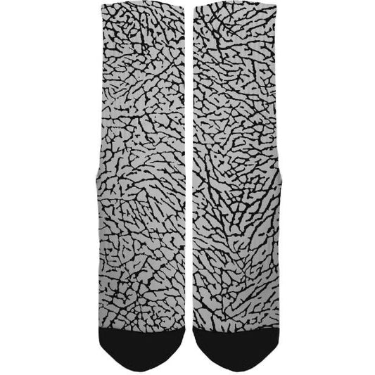 Cement Pattern Socks - SneakerOutfits