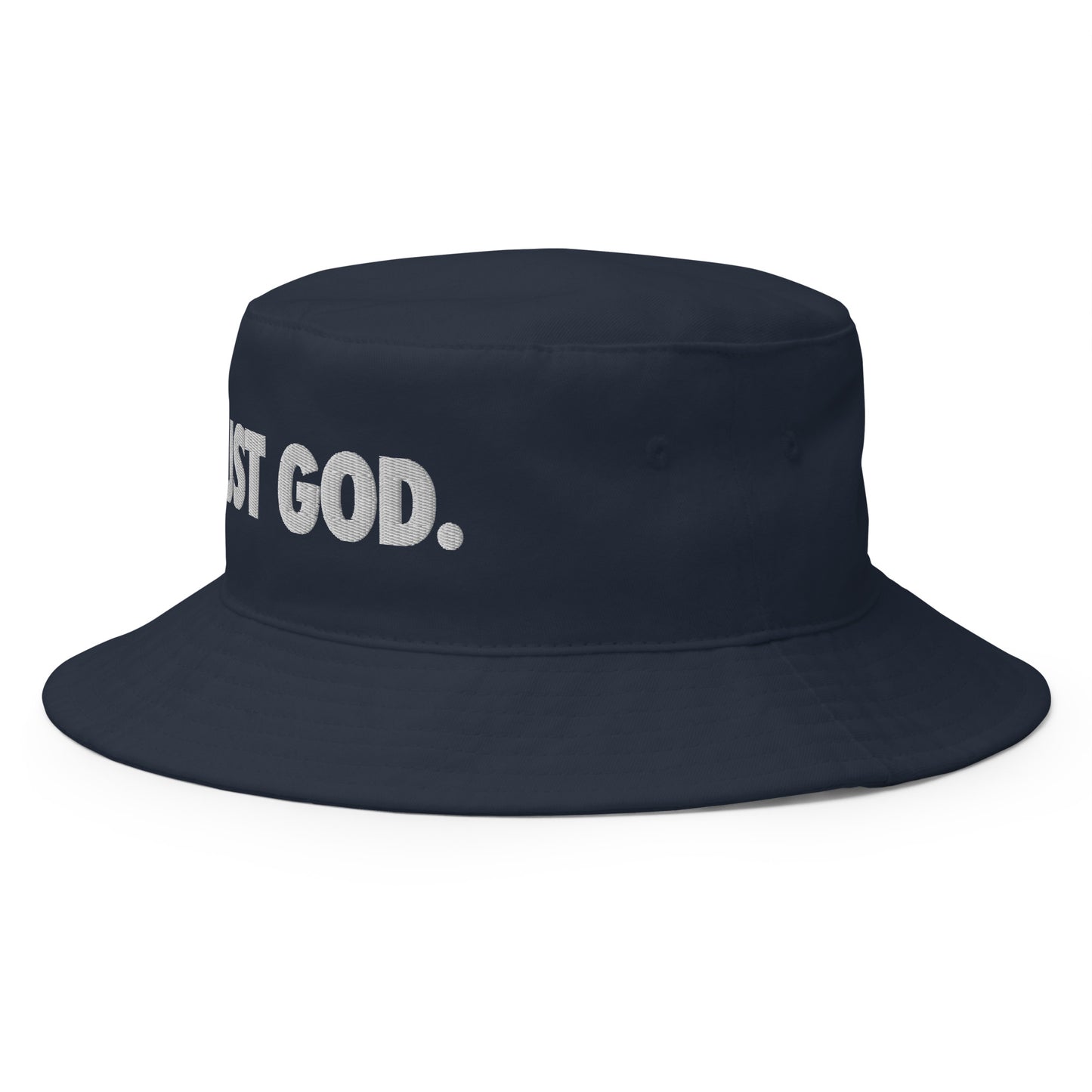 Just God Navy Bucket Hat