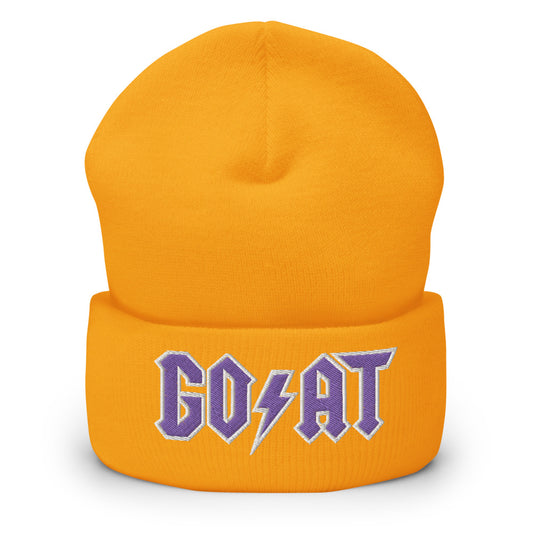 GOAT Lakers Cuffed Beanie - SneakerOutfits