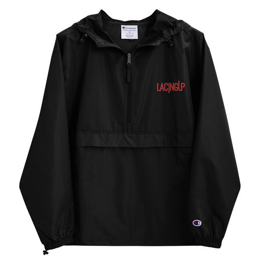 Lacing up X Champion Embroidered  Packable Jacket - SneakerOutfits