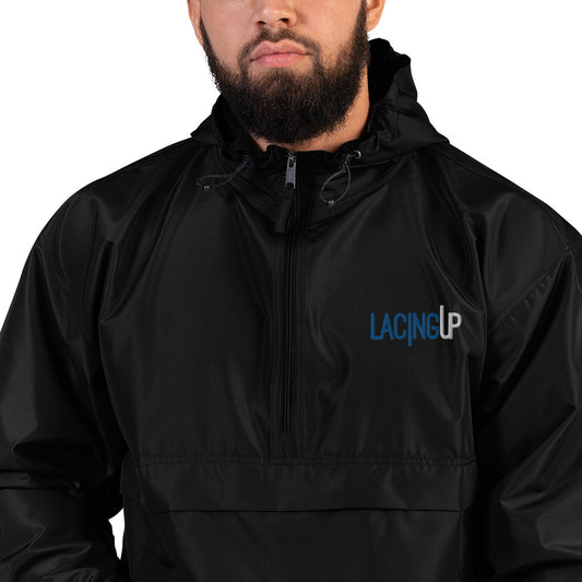 Lacing Up Embroidered Champion Packable Jacket