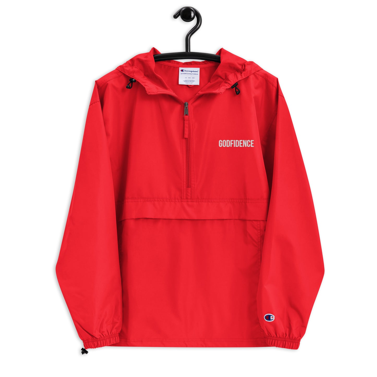 Godfidence Embroidered Champion Packable Jacket