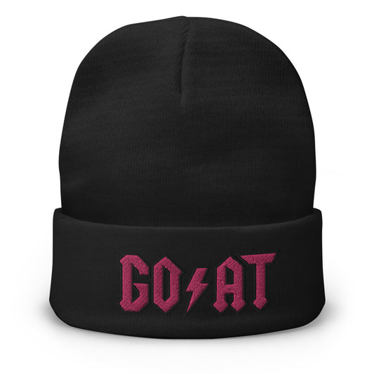 Goat Embroidered Beanie - SneakerOutfits