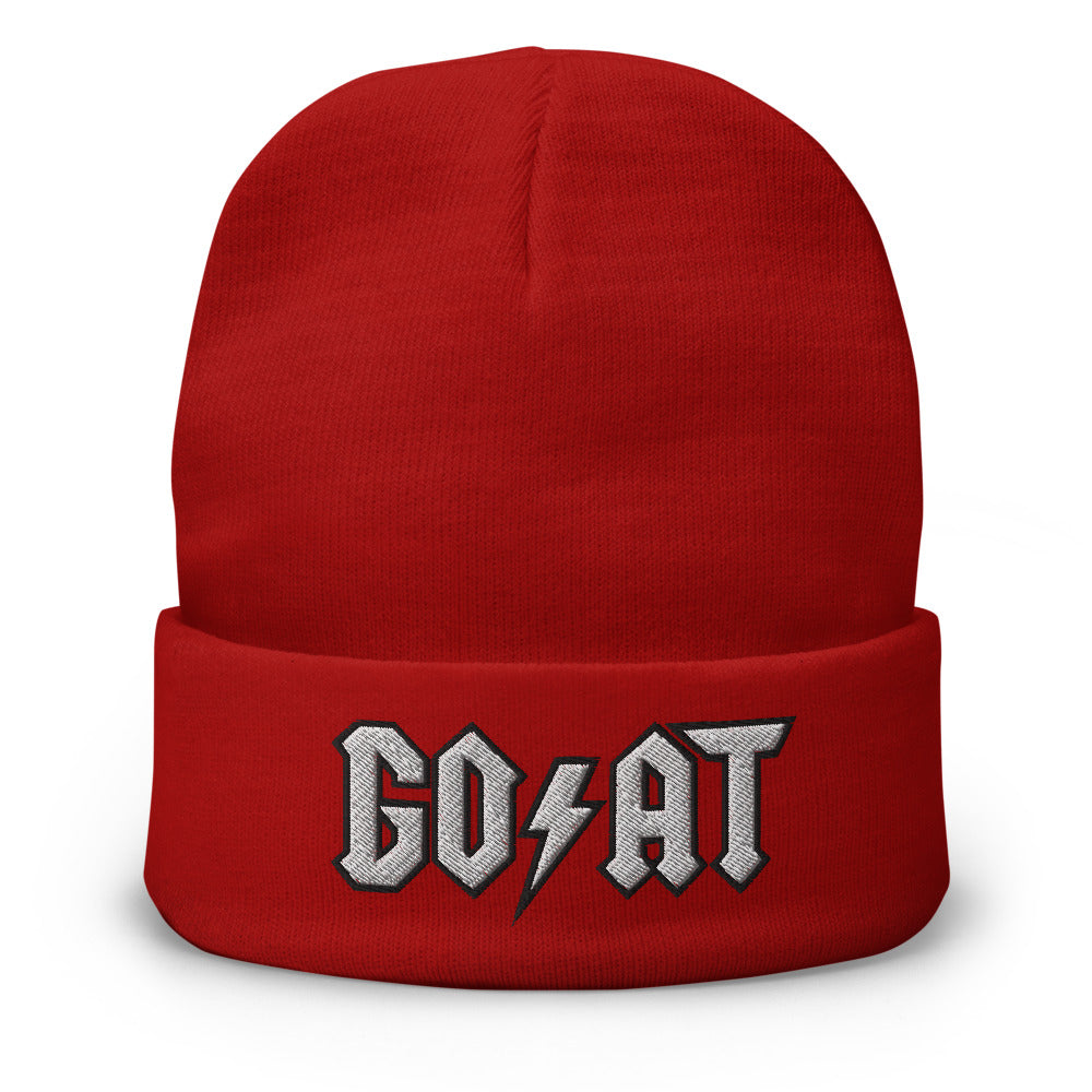 Goat Embroidered Beanie - SneakerOutfits