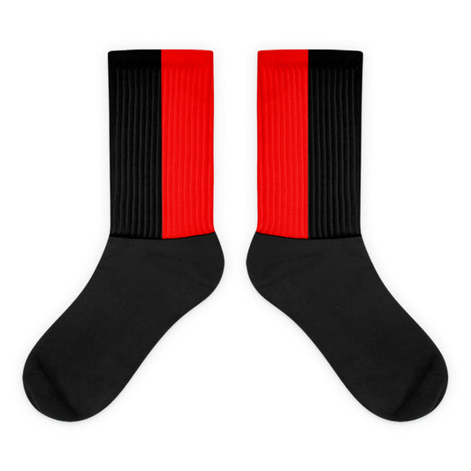 Jordan Bred custom socks - SneakerOutfits
