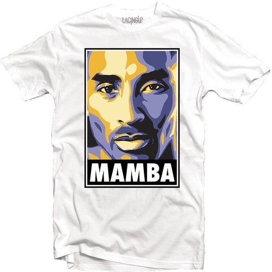 Mamba portrait white tee-Lacing Up - SneakerOutfits