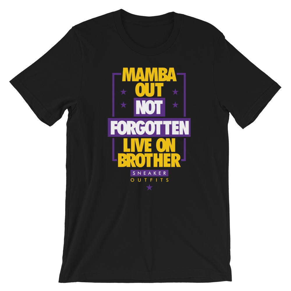 Mamba Out Black Short-Sleeve Unisex T-Shirt - SneakerOutfits