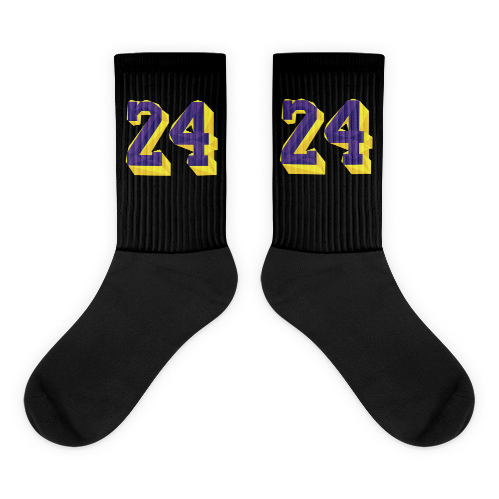 24 Mamba custom Socks - SneakerOutfits