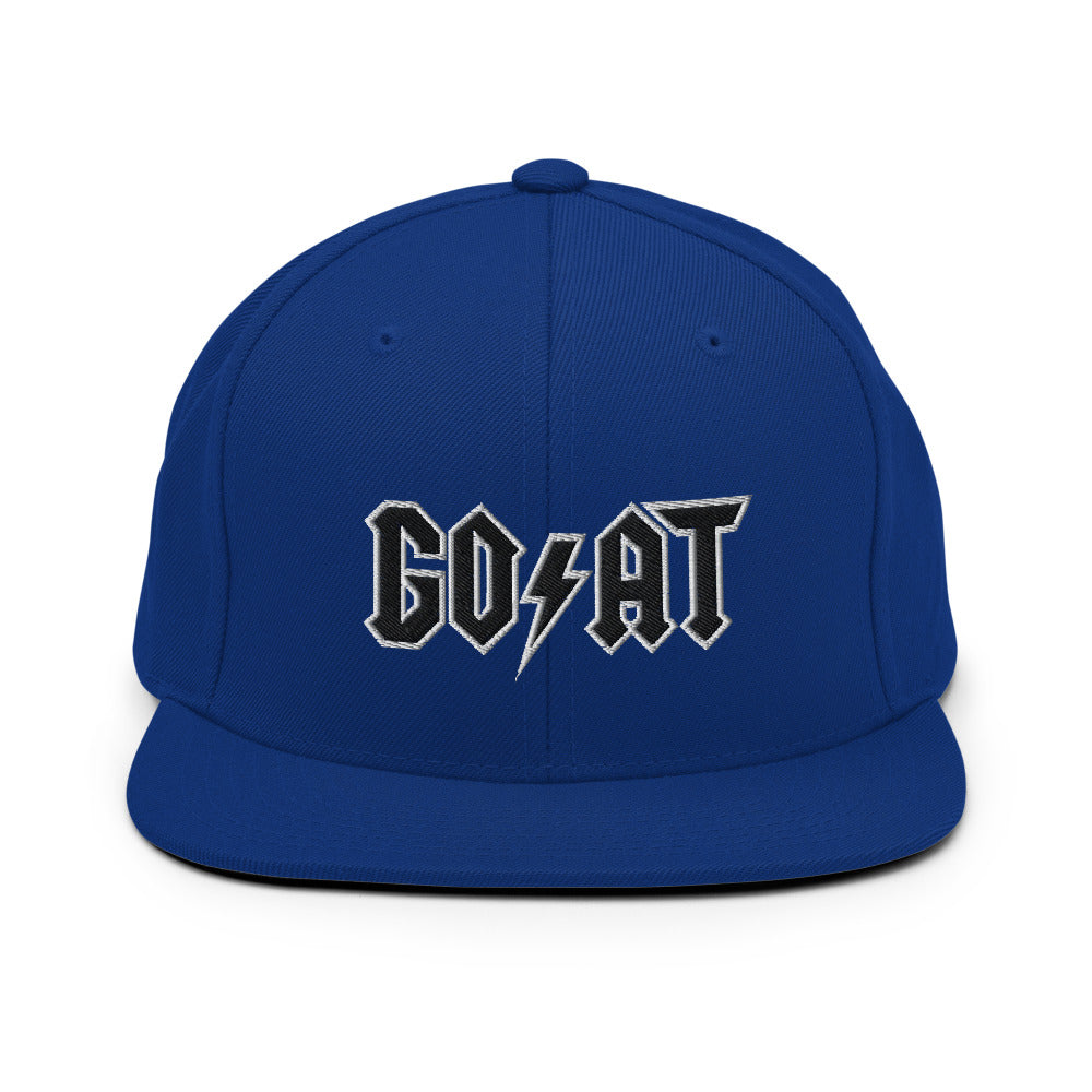 GOAT Royal Blue Snapback Hat - SneakerOutfits