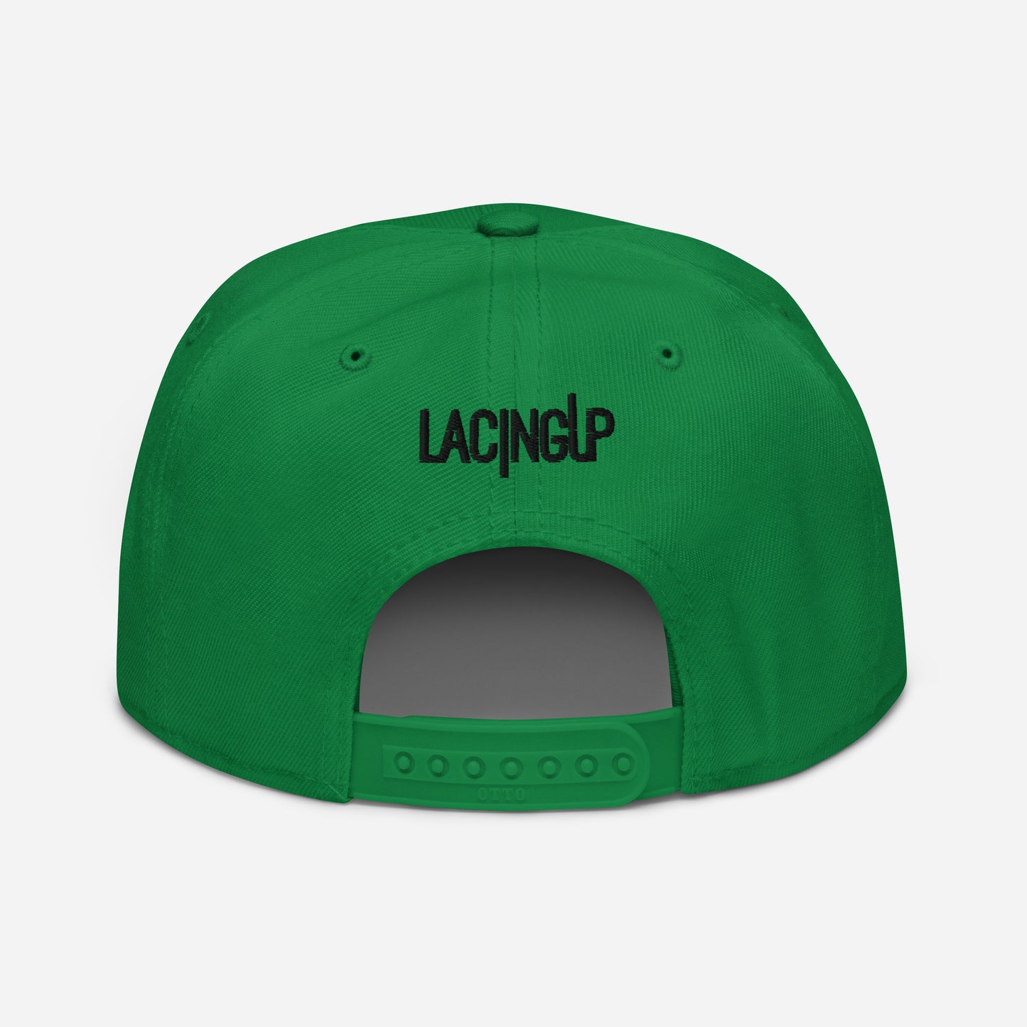 Lacing Up Green Snapback Hat
