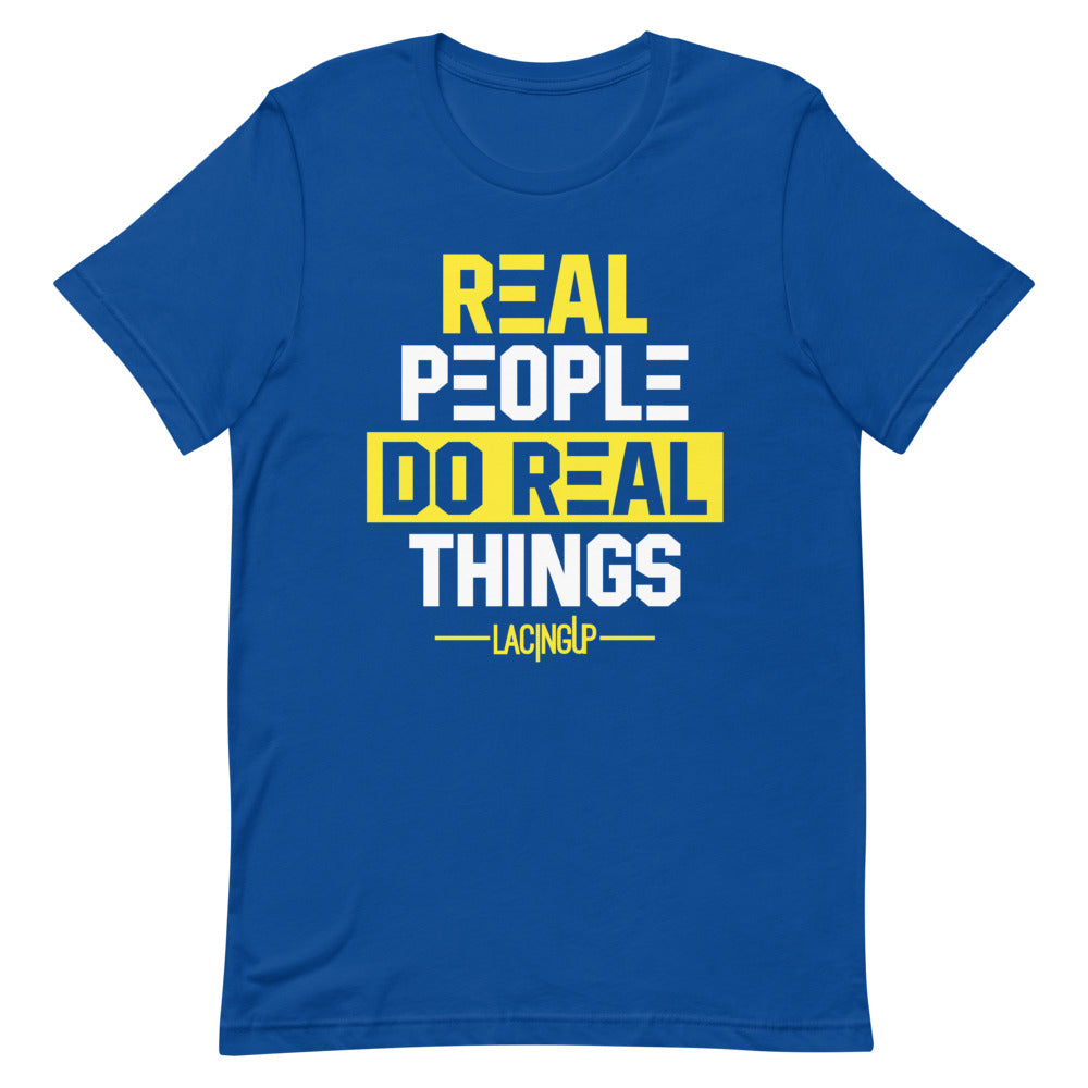 Real People Royal Blue T-Shirt - SneakerOutfits